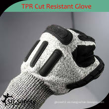 SRSAFETY Buena protección guantes de impacto de seguridad Guantes TPR y impacto